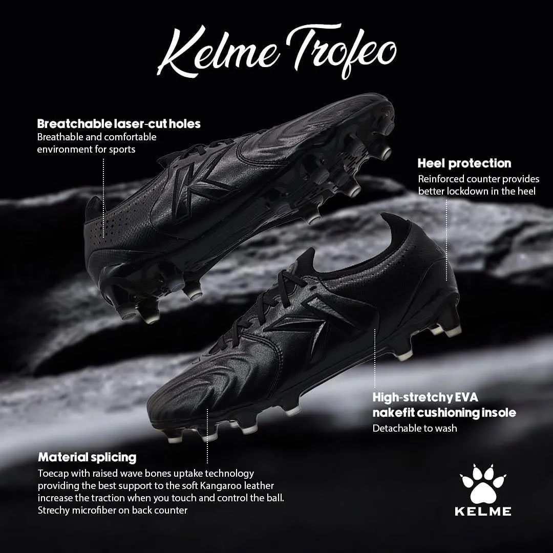 Kangaroo Leather FG Soccer Cleats for Men Pro K-Leather Lightweight Soccer Shoes Professional Race Training Shoes