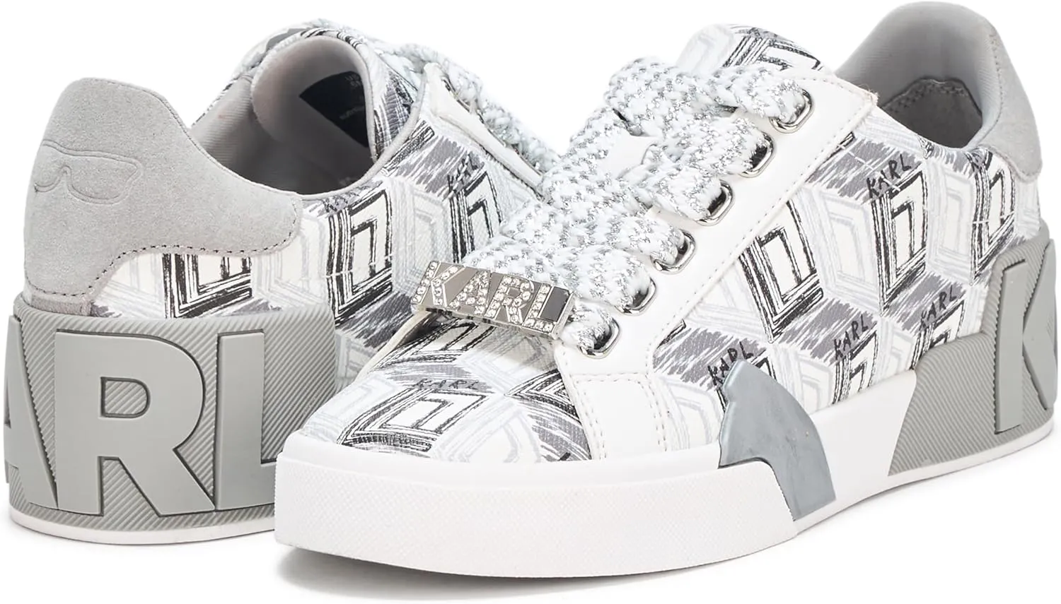 Karl Lagerfeld Paris Women's Marquise Everyday Lace Up Sneaker