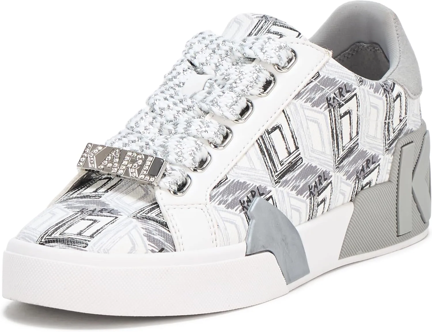 Karl Lagerfeld Paris Women's Marquise Everyday Lace Up Sneaker