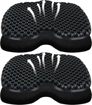 Kayak Seat Cushion, Thicken Anti Slip Waterproof Gel Kayak Seat, Portable Canoe Rowing Rubber Dinghy Pad for Stadium Sit in Kayak Inflatable Fishing Kayak Canoe Kayak Accessories