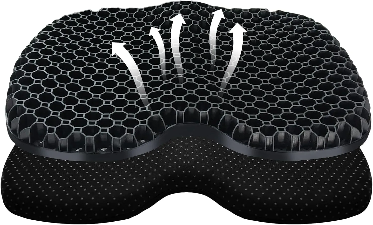 Kayak Seat Cushion, Thicken Anti Slip Waterproof Gel Kayak Seat, Portable Canoe Rowing Rubber Dinghy Pad for Stadium Sit in Kayak Inflatable Fishing Kayak Canoe Kayak Accessories