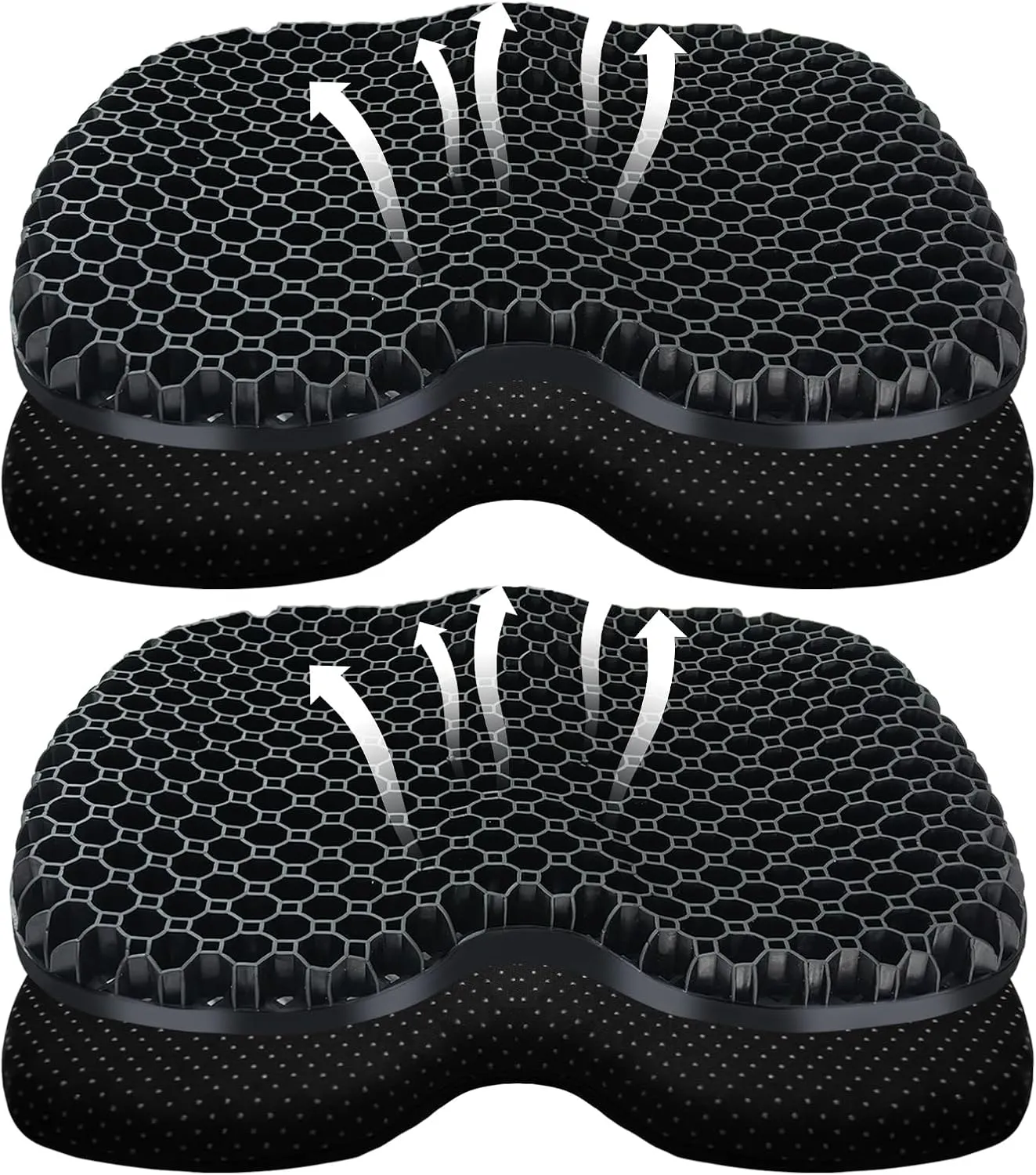 Kayak Seat Cushion, Thicken Anti Slip Waterproof Gel Kayak Seat, Portable Canoe Rowing Rubber Dinghy Pad for Stadium Sit in Kayak Inflatable Fishing Kayak Canoe Kayak Accessories