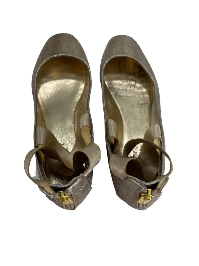 Kenneth Cole Reaction Gold Ballet Flat Shoes