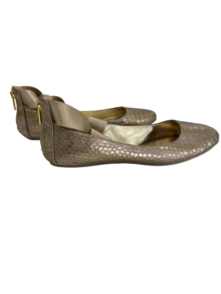 Kenneth Cole Reaction Gold Ballet Flat Shoes
