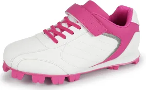 Kids Baseball Cleats - Youth Rubber Molded Softball Cleat - Boys Girls Low Top Athletic Shoes