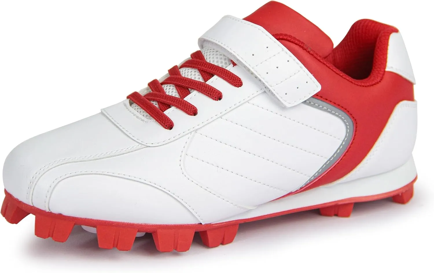 Kids Baseball Cleats - Youth Rubber Molded Softball Cleat - Boys Girls Low Top Athletic Shoes