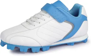 Kids Baseball Cleats - Youth Rubber Molded Softball Cleat - Boys Girls Low Top Athletic Shoes