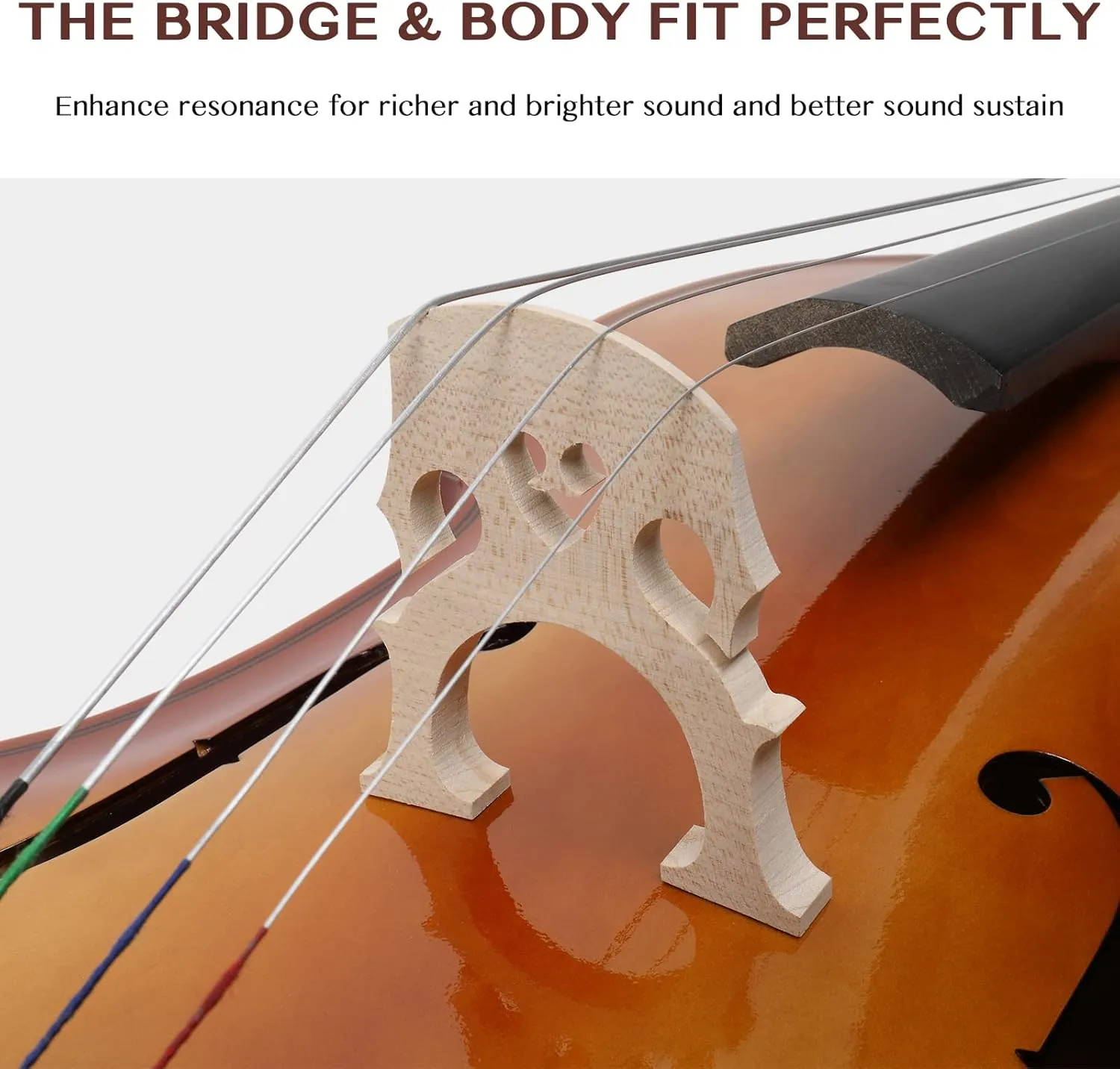 Ktaxon Full-Size Cello, Beginner Cello 4/4, Acoustic Cello Set with Portable Bag, Bow, Rosin, Bridge, Adults & Kids String Musical Instruments(Classic Retrovert)