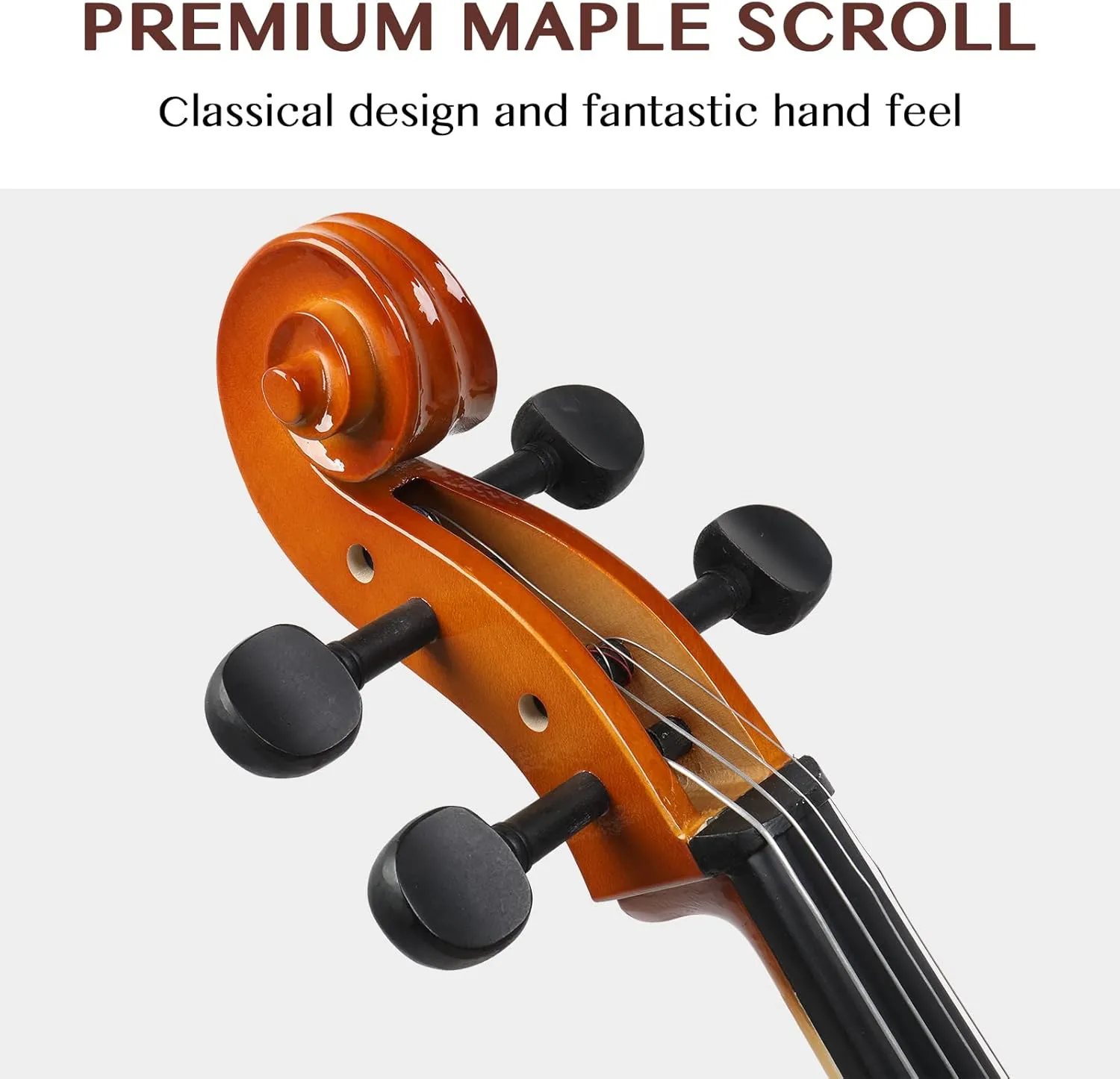 Ktaxon Full-Size Cello, Beginner Cello 4/4, Acoustic Cello Set with Portable Bag, Bow, Rosin, Bridge, Adults & Kids String Musical Instruments(Classic Retrovert)