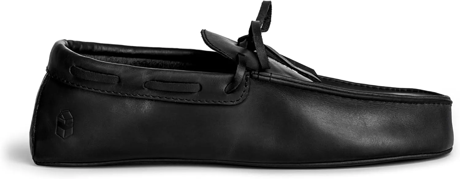 La Leche, Boat Slippers for Men, Cushioned Shoes for Home, Indoor-friendly Sole, Memory Foam and Full Grain Leather, Handmade