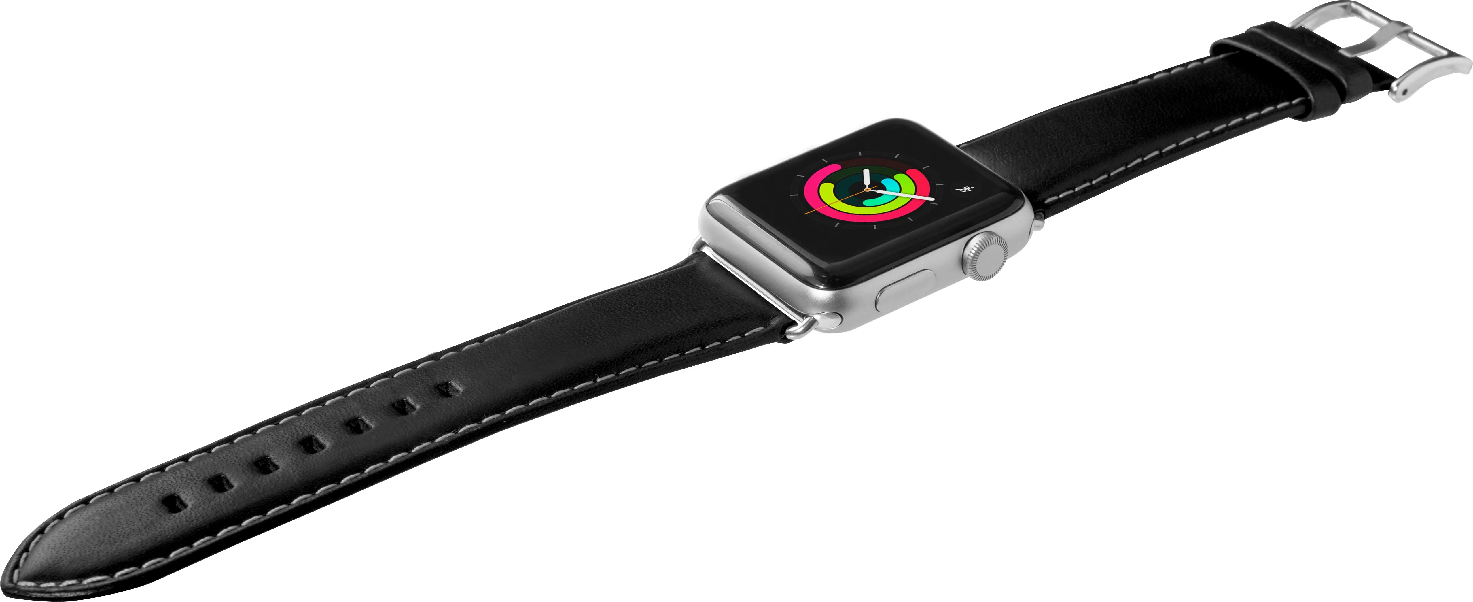 LAUT Oxford Strap Leather Band w/ Stainless Steel Buckle For Apple Watch 49 / 45 / 44 / 42mm