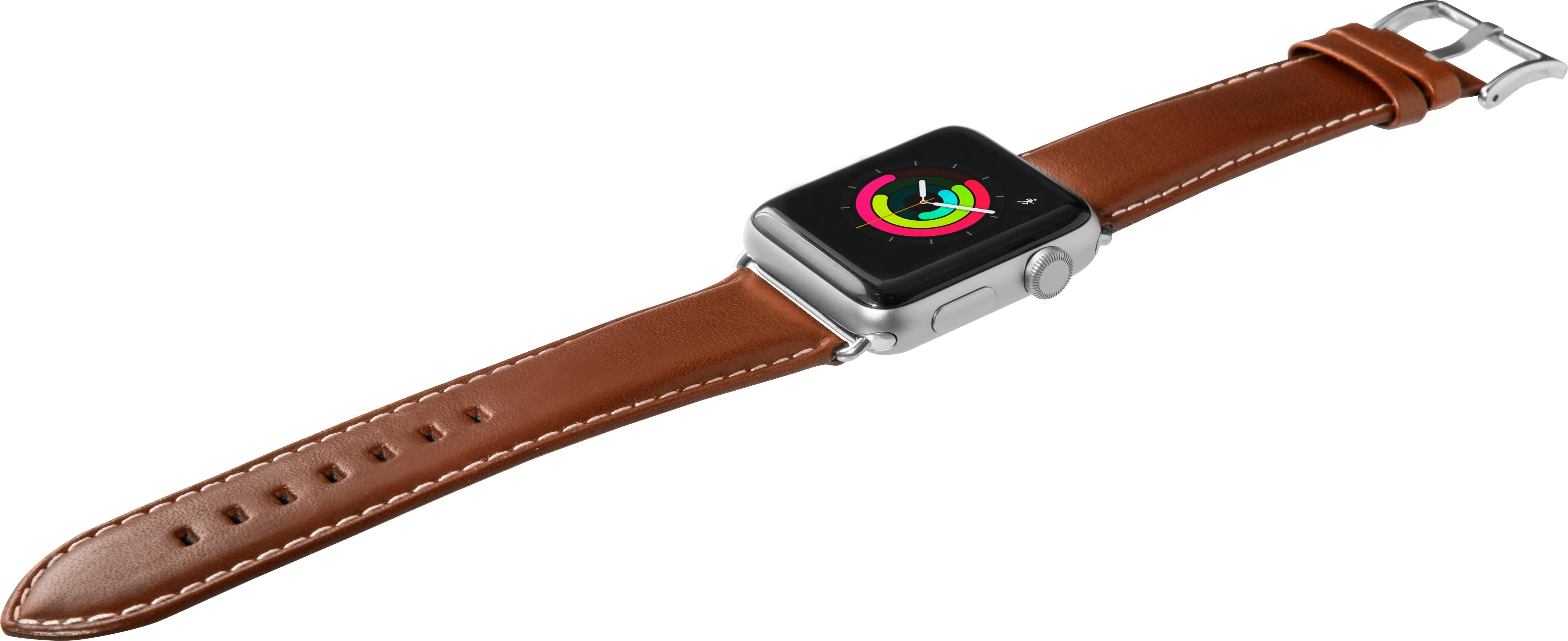 LAUT Oxford Strap Leather Band w/ Stainless Steel Buckle For Apple Watch 49 / 45 / 44 / 42mm