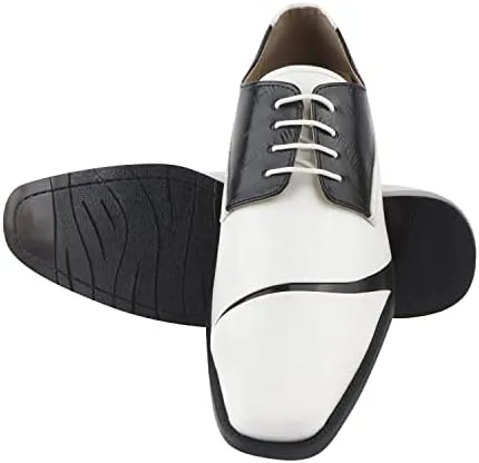 LIBERTYZENO Mens Wingtip Brogue Genuine Leather Adults Lace Up Oxford Dress Shoes for Easter Gift LS-1105