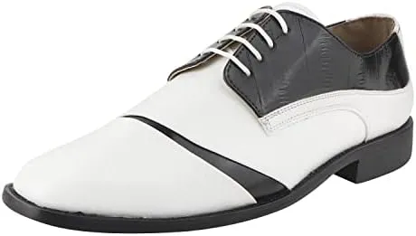 LIBERTYZENO Mens Wingtip Brogue Genuine Leather Adults Lace Up Oxford Dress Shoes for Easter Gift LS-1105