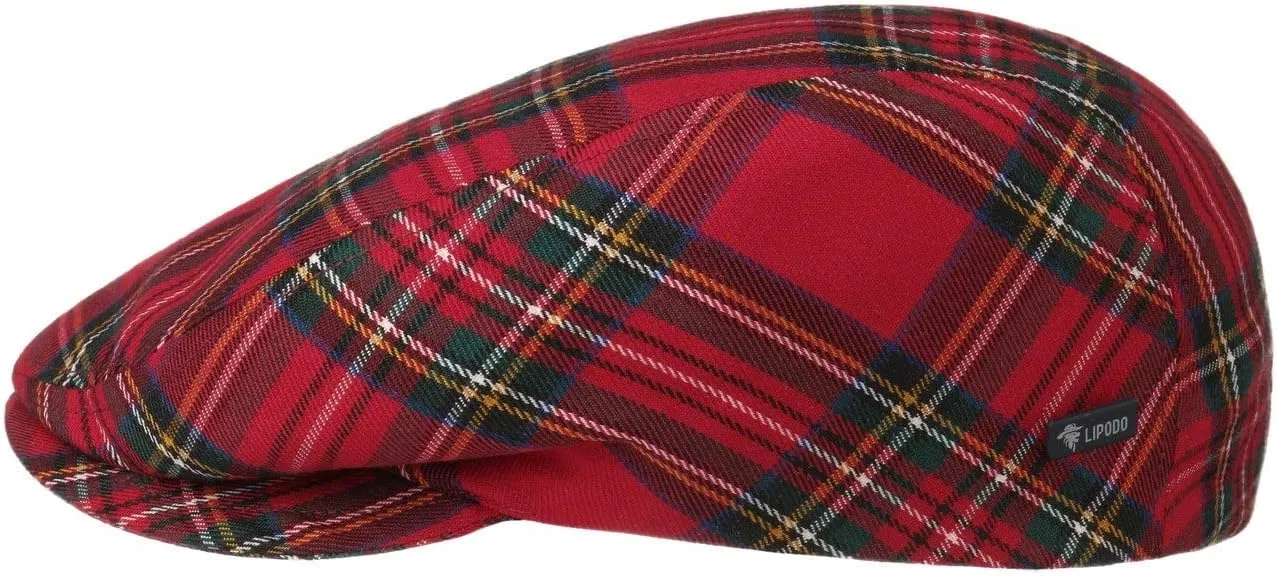 Lierys Kids Tartan Check Flat Cap Kids - Made in Italy