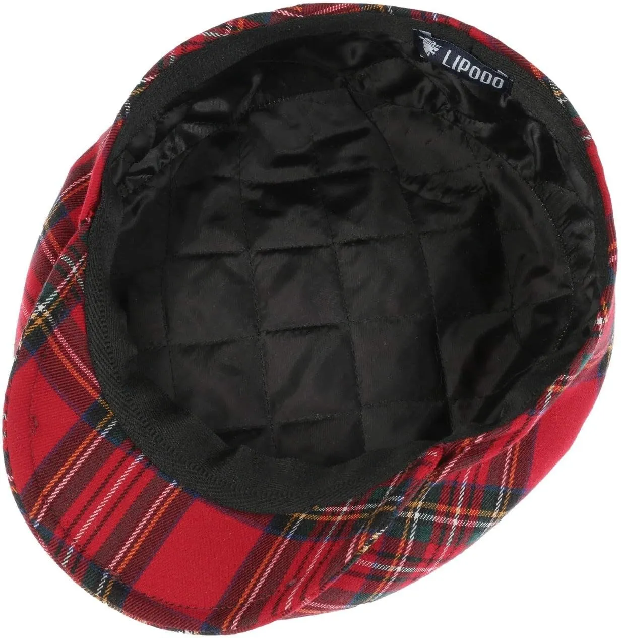 Lierys Kids Tartan Check Flat Cap Kids - Made in Italy