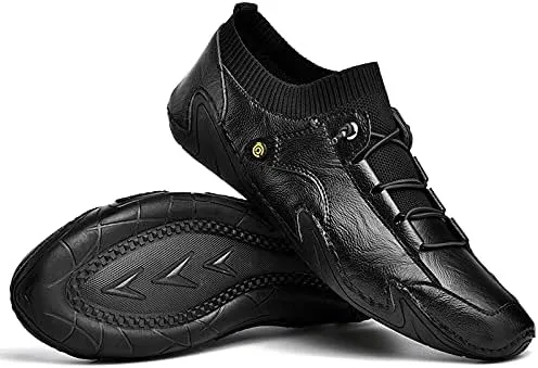 Loafers for Men Shoes Leather Casual Dress Handmade Men's Driving Comfort Fashion Boat Shoe Male