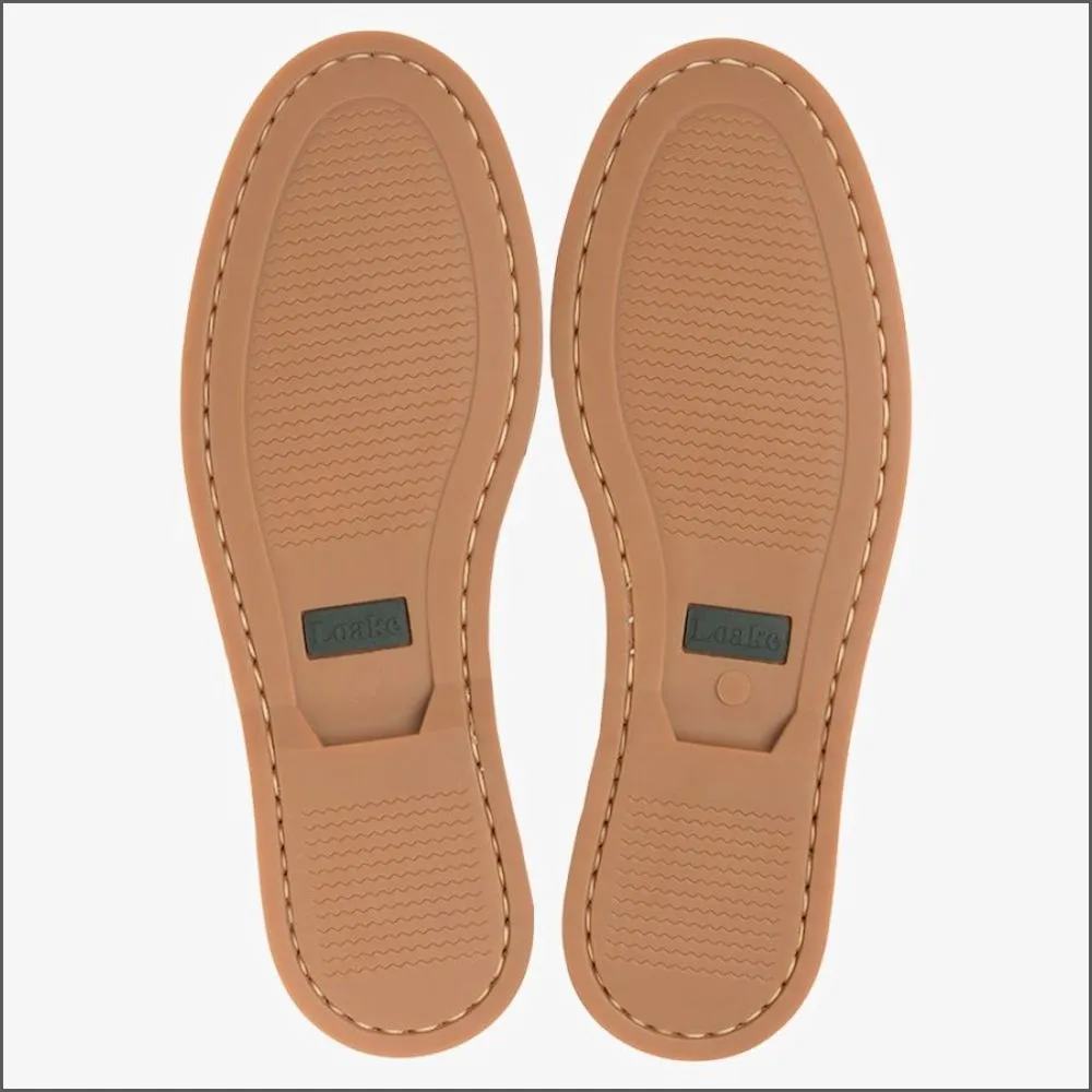 Loake Lymington Brown Waxy Boat Shoe@