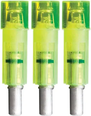 Lumenok Excalibur Firebolt Flat Bolt End (3-Pack), Green