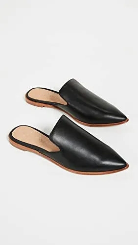 Madewell The Gemma Mule in Leather True Black 5.5 M