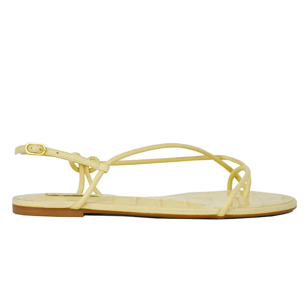 Malta Leather Flat Sandal