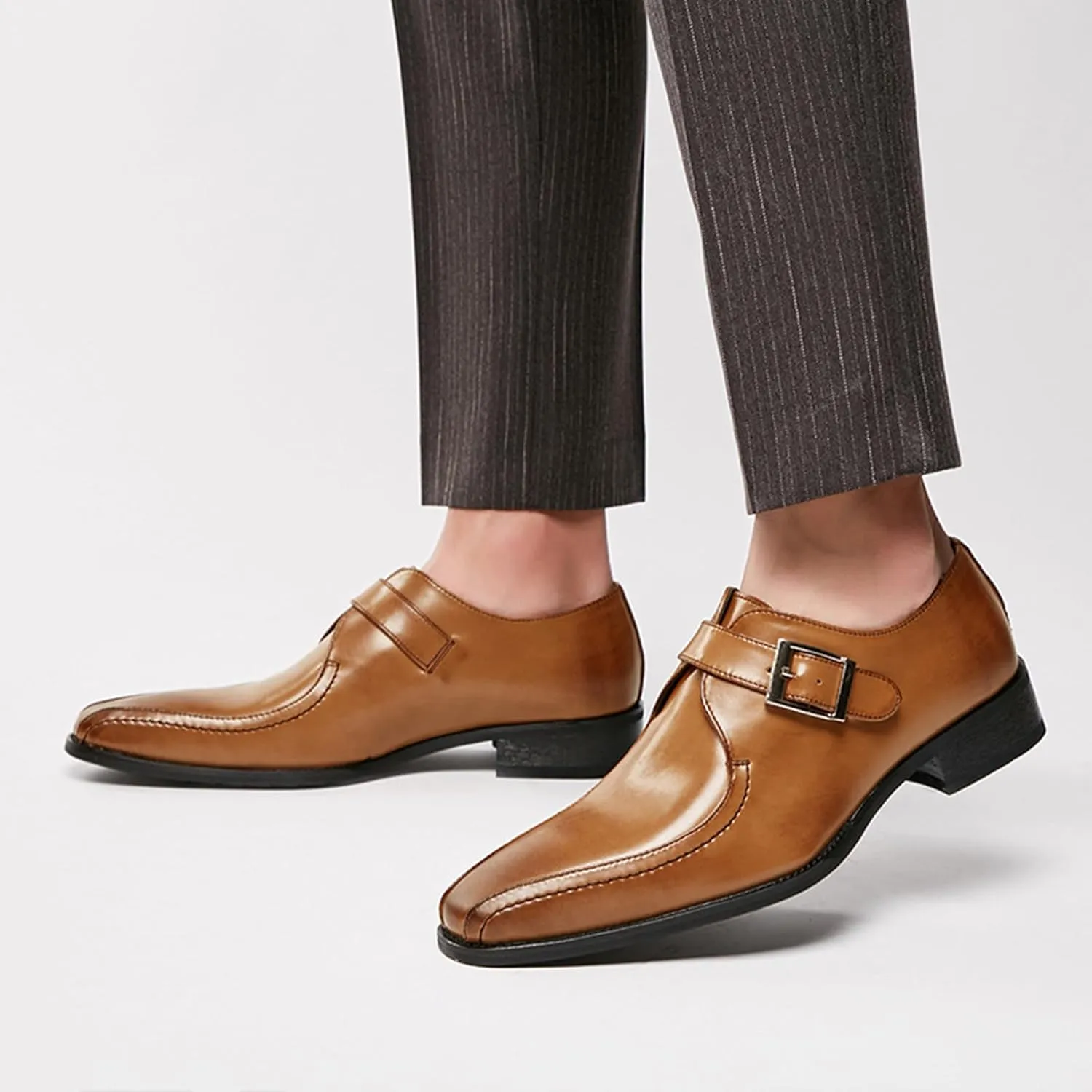 Men Italian Luxury Oxfords Men's Fashion Classic Pointed Toe Lace Up Low Top Leather Dress Shoes Brogue Tuxedo Comfortable Business Party Formal Oxford