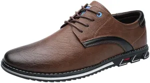 Men's Business Office Oxford Shoes Plus Size Leather Fashion Dress Sneakers Comfort Walking Driving Shoes
