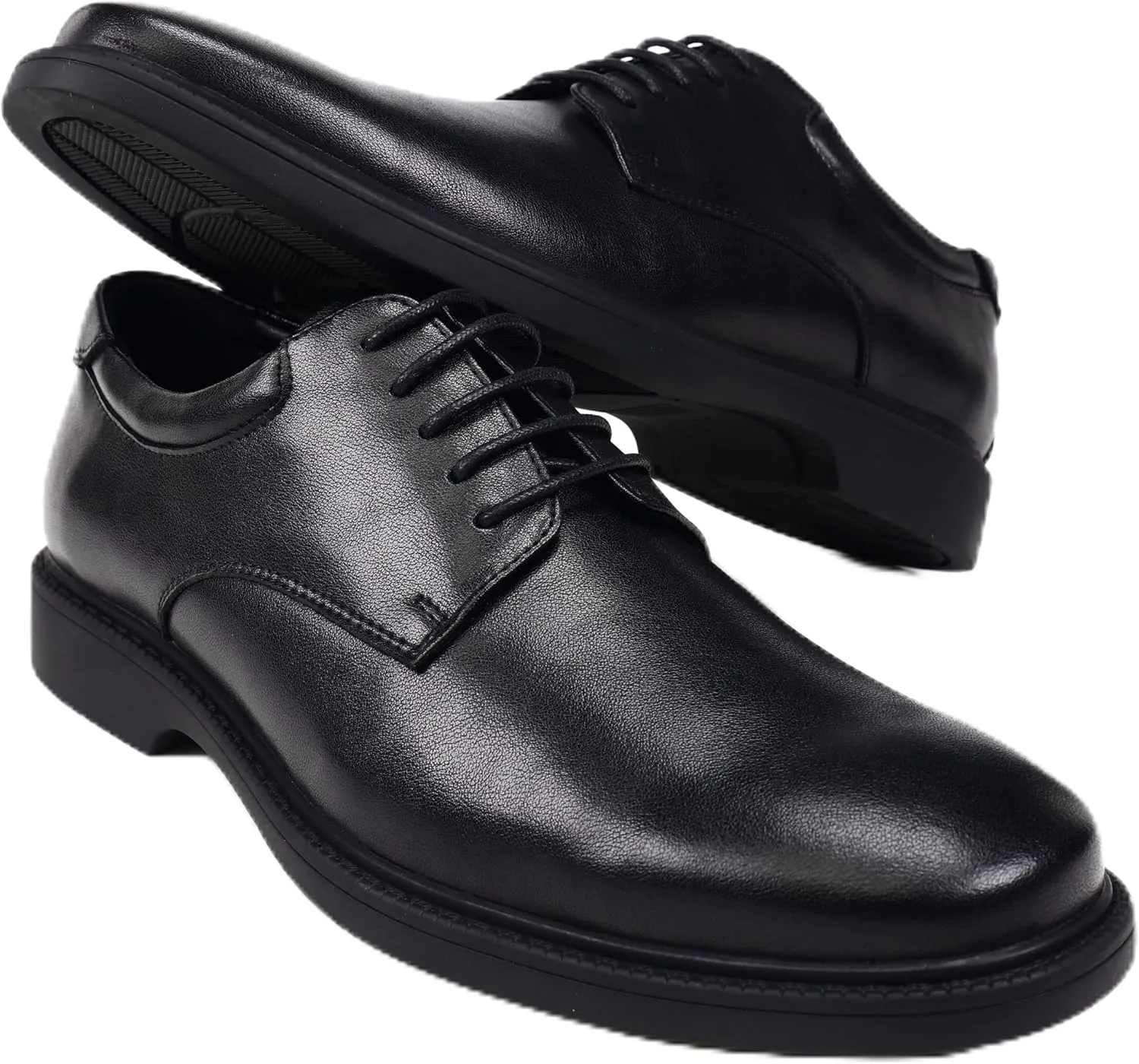 Men's Classic Synthetic Leather Derby Shoes for Business and Casual Wear