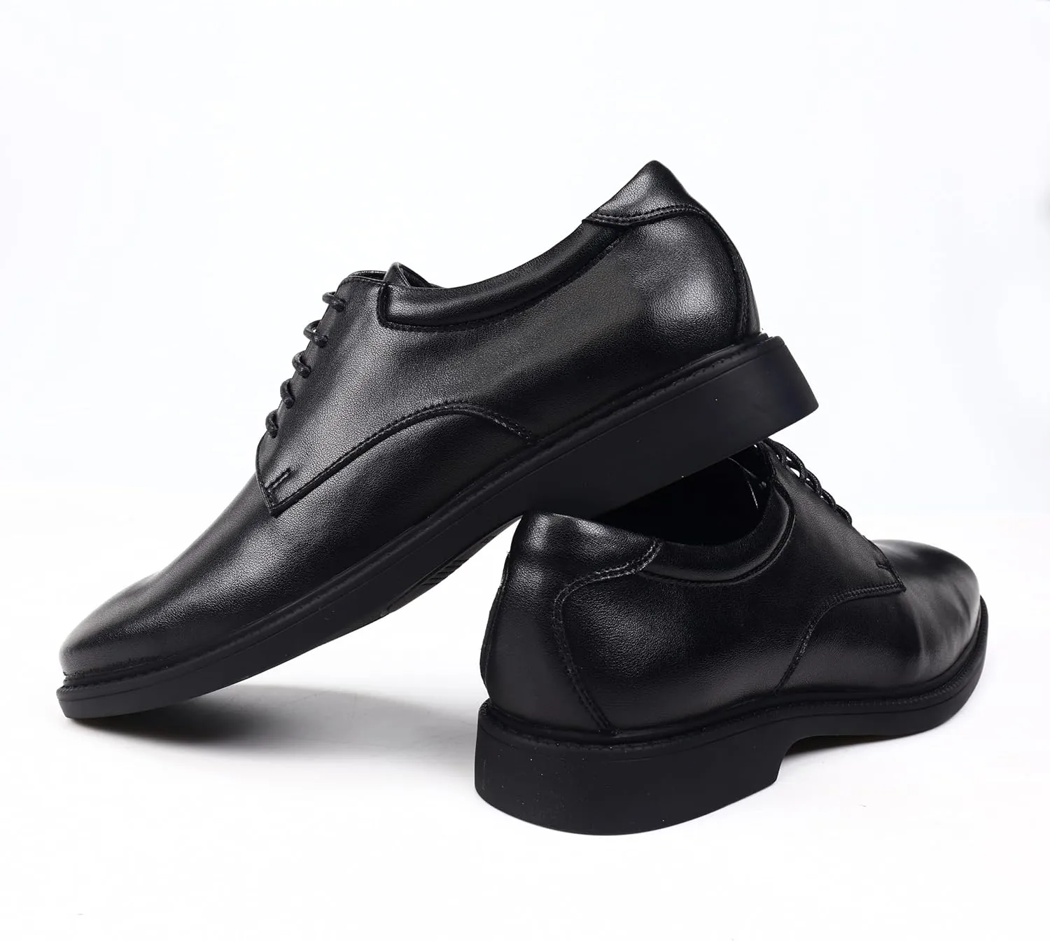 Men's Classic Synthetic Leather Derby Shoes for Business and Casual Wear