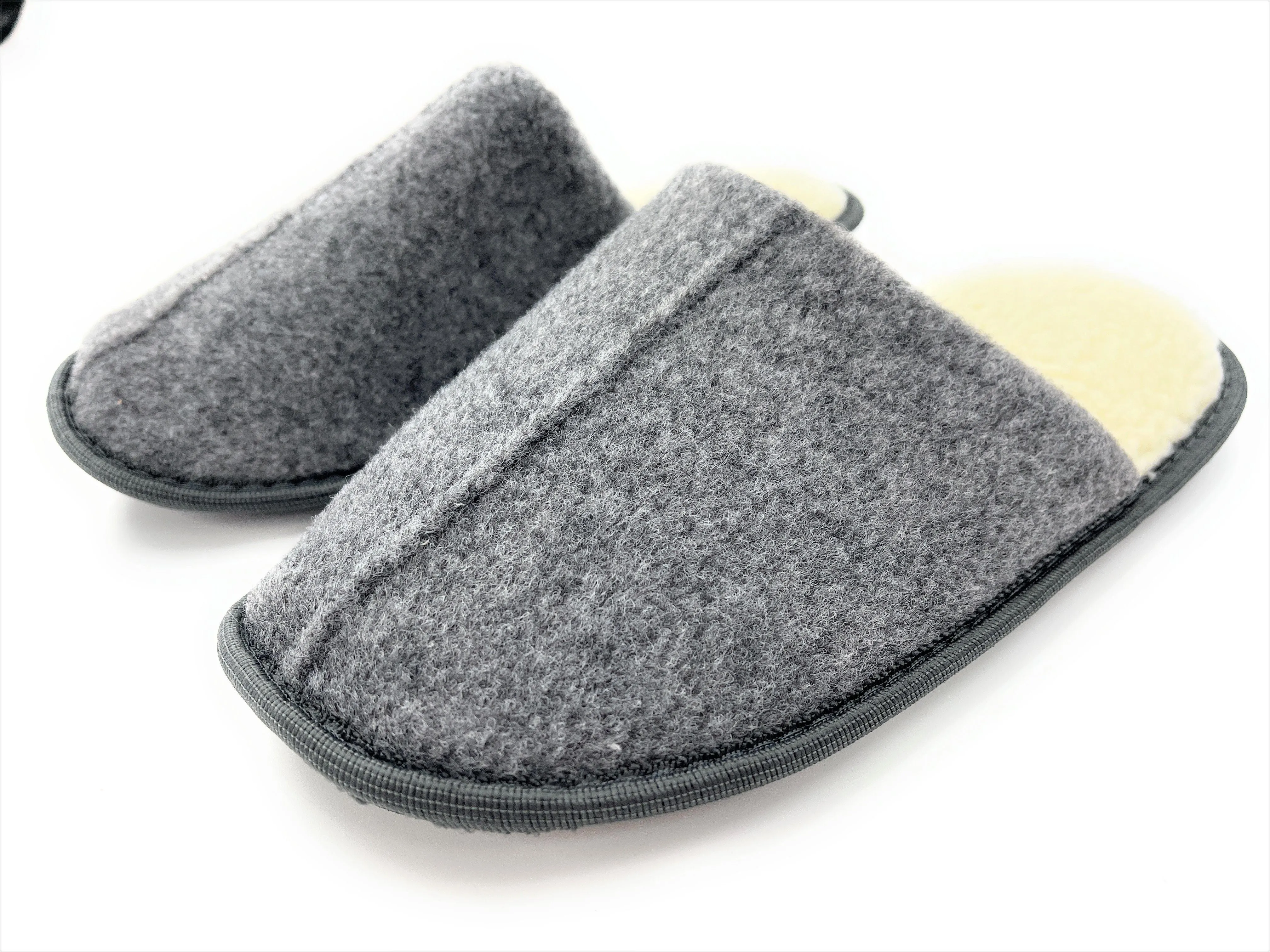 Mens Felted Mule Slip On Slippers