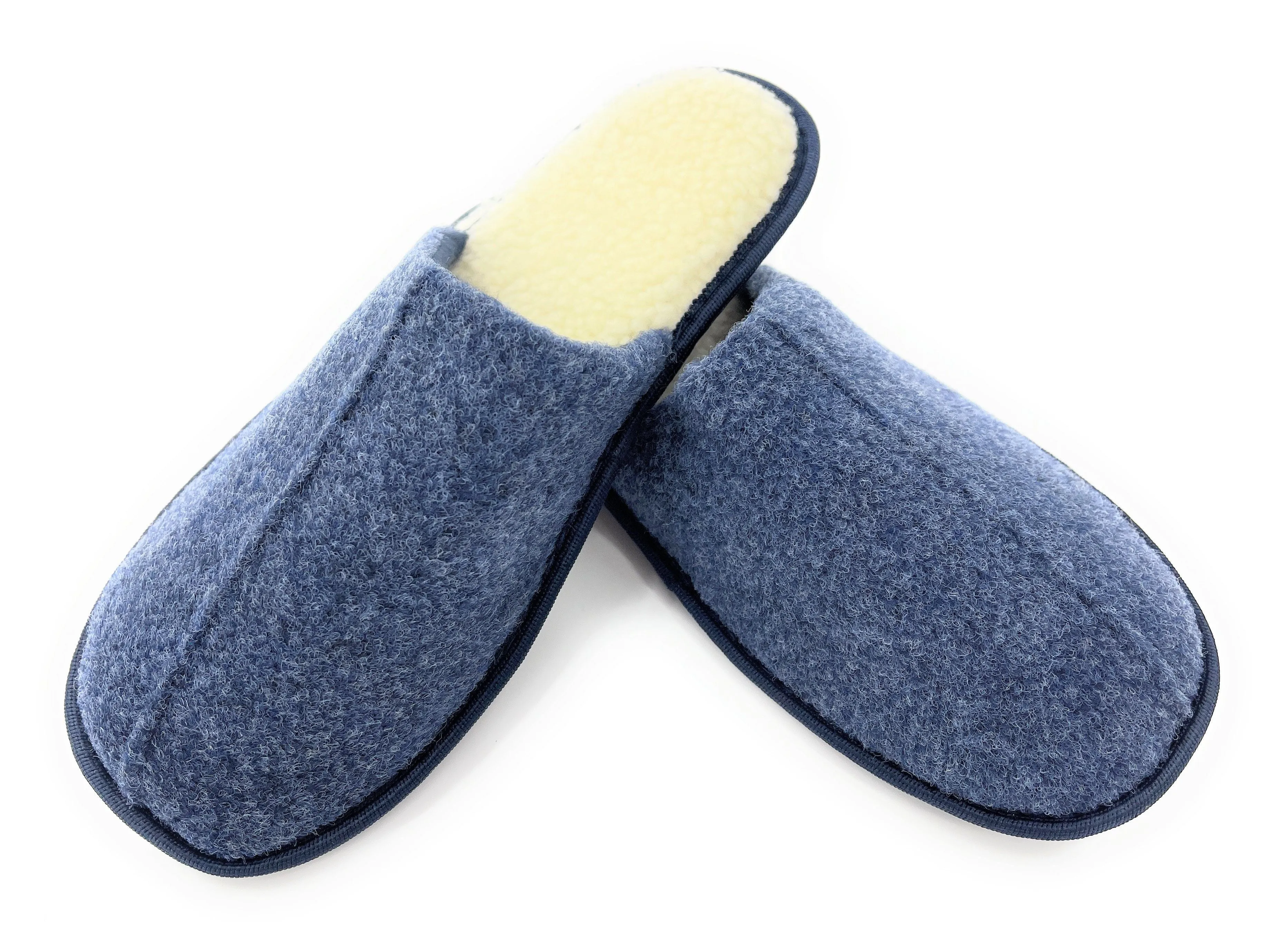 Mens Felted Mule Slip On Slippers