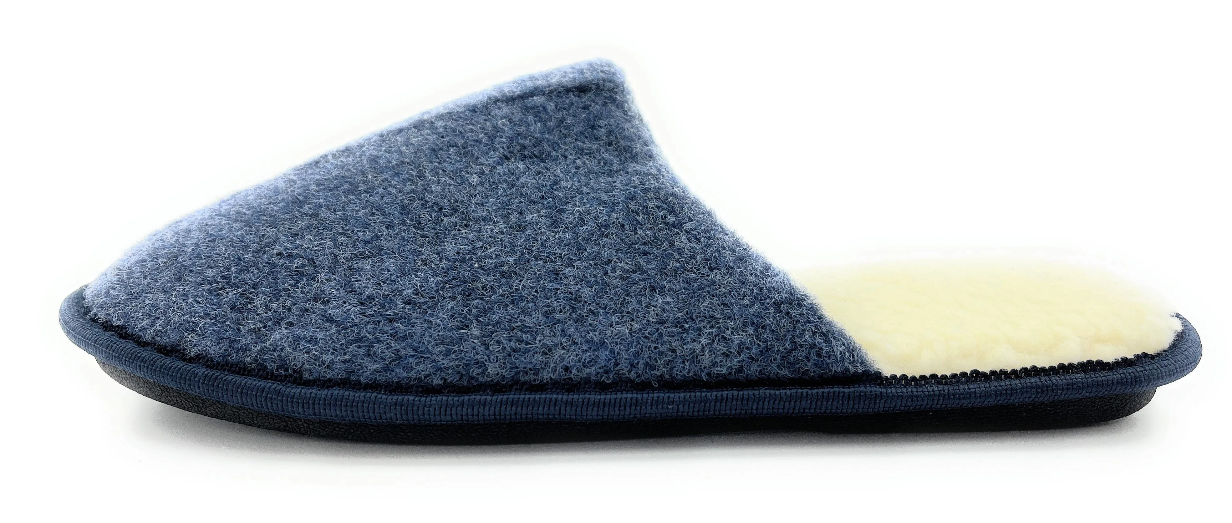 Mens Felted Mule Slip On Slippers