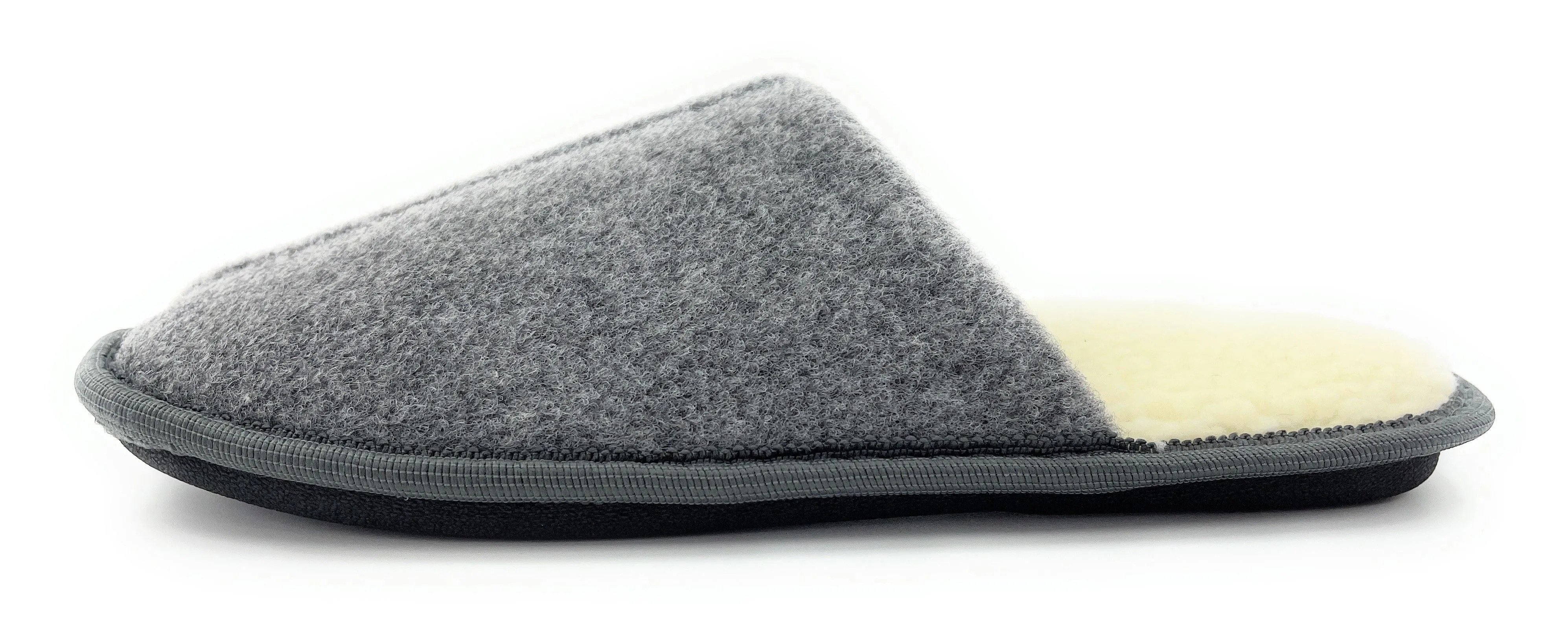 Mens Felted Mule Slip On Slippers