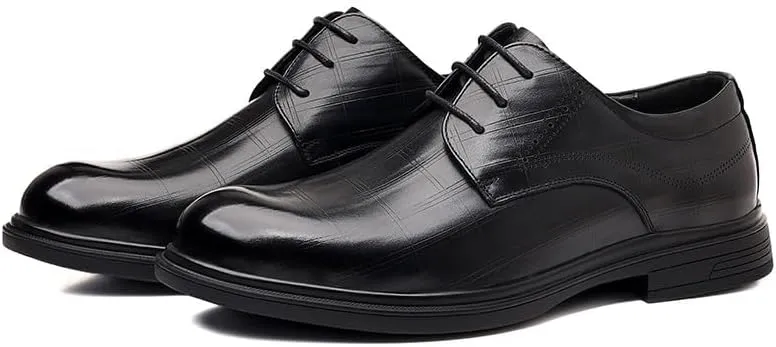 Mens Genuine Leather Business Dress Shoes British Style Spring Office Wedding Shoes Formal Work Oxford Shoes