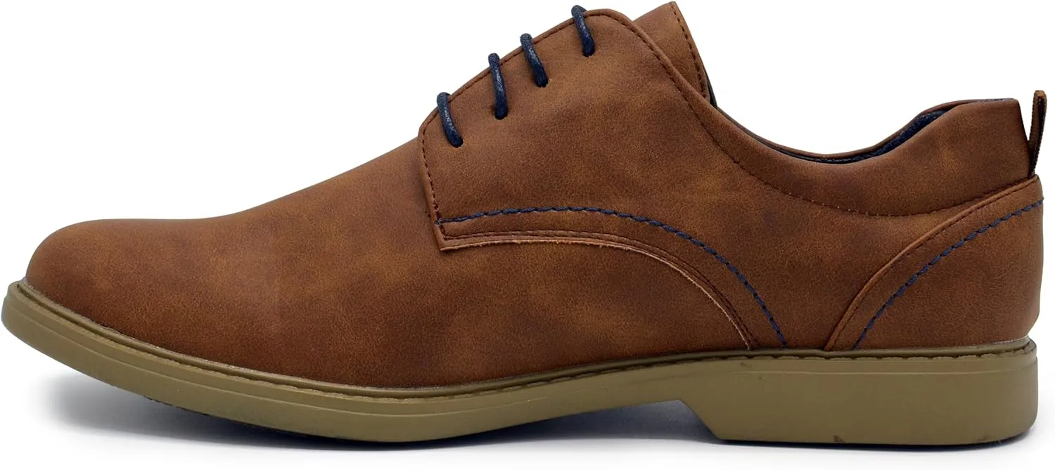 Men's Oxford Dress Shoes, Classic Leather Formal Footwear, Comfort Fit, Lace-Up Business Shoes for Work & Special Occasions