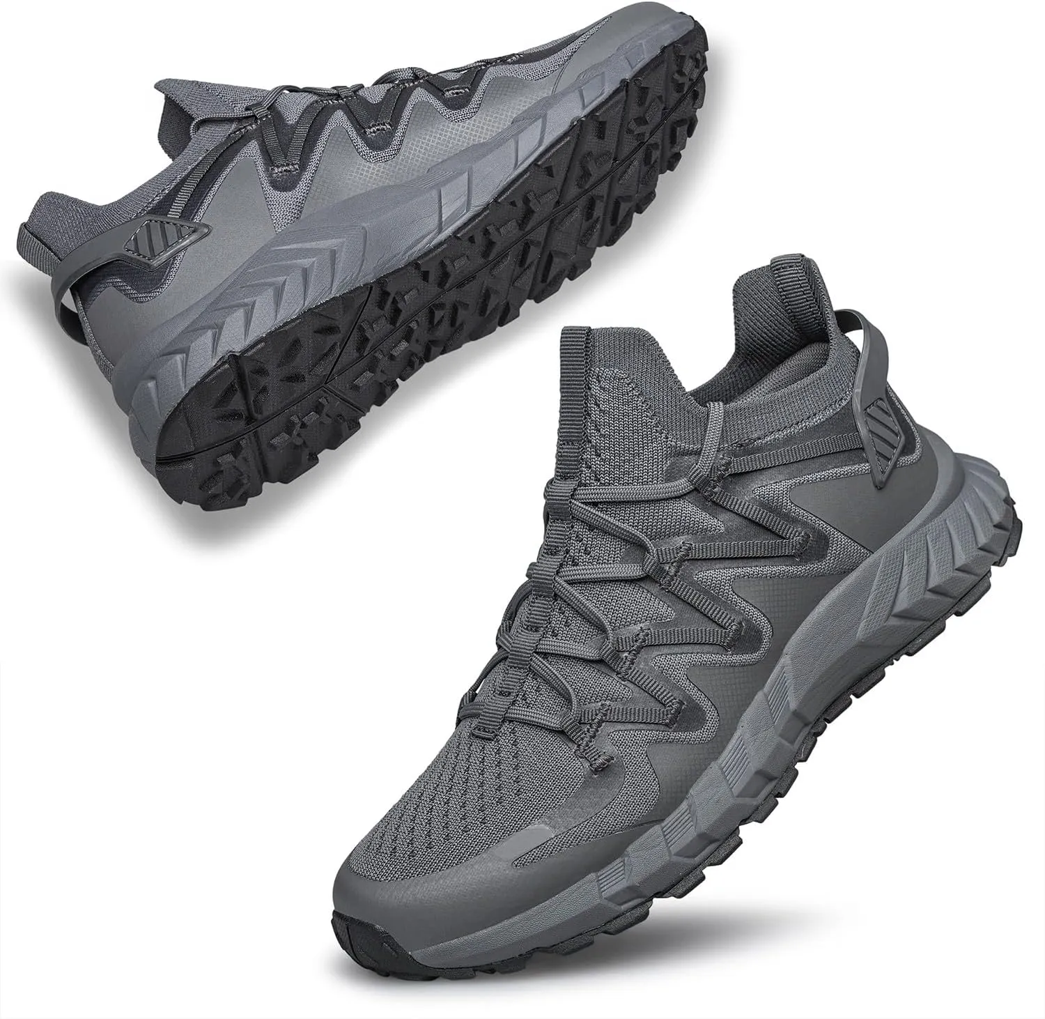 Men's Walking Shoes Hands Free Slip On Sneaker Strap Running Tennis Shoes for Flat Feet Plantar Fasciitis Workout Shoes