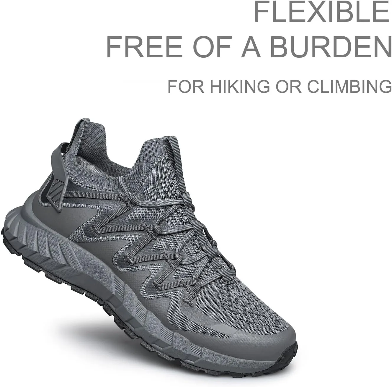 Men's Walking Shoes Hands Free Slip On Sneaker Strap Running Tennis Shoes for Flat Feet Plantar Fasciitis Workout Shoes