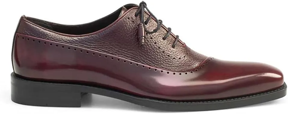 Mezlan - Men's Lace Up Fashion Bal Oxford Shoes - Style POSTDAM - Classic Formal Footwear for Business, Wedding, and Office