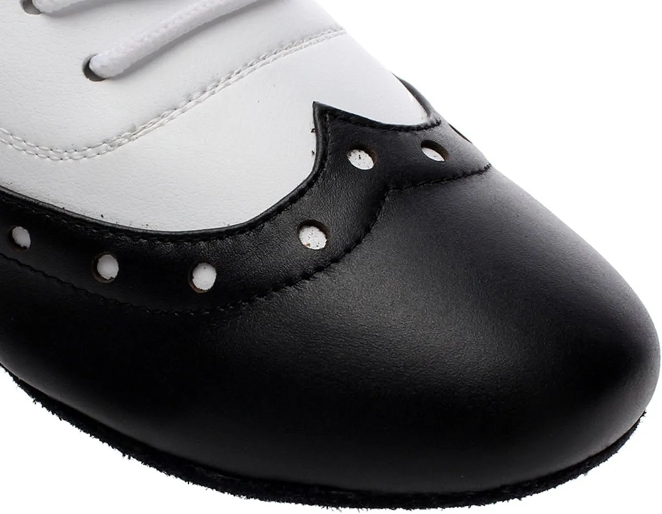Minishion Dancing Shoes for Men 1" Standard Heel Leather Ballroom Dance Shoes