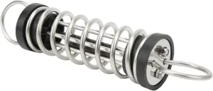 Mooring Spring,6x300mm Boat Shock Absorbing Spring, 304 Stainless Steel Dock Line Mooring Springs,Hardware Parts Fit for Boat Yacht