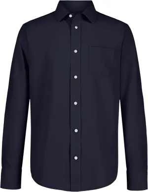 Nautica Big Boys' School Uniform Long Sleeve Performance Oxford Button-Down Shirt