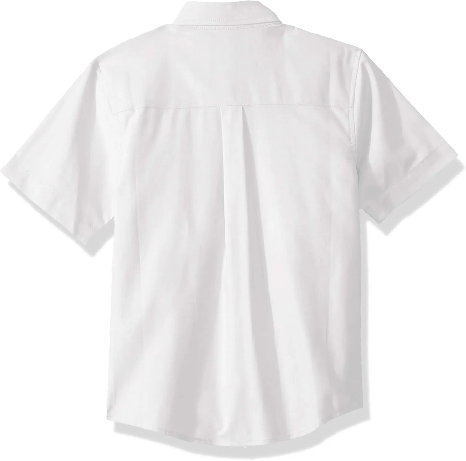 Nautica Boys' School Uniform Short Sleeve Button-Down Oxford Shirt, Chest Pocket, Breathable Fabric