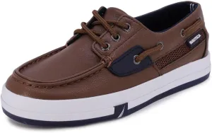 Nautica Kid's Spinnaker Youth Boat Shoe Casual Loafer 2 Eye Lace (Little Kid/Big Kid)