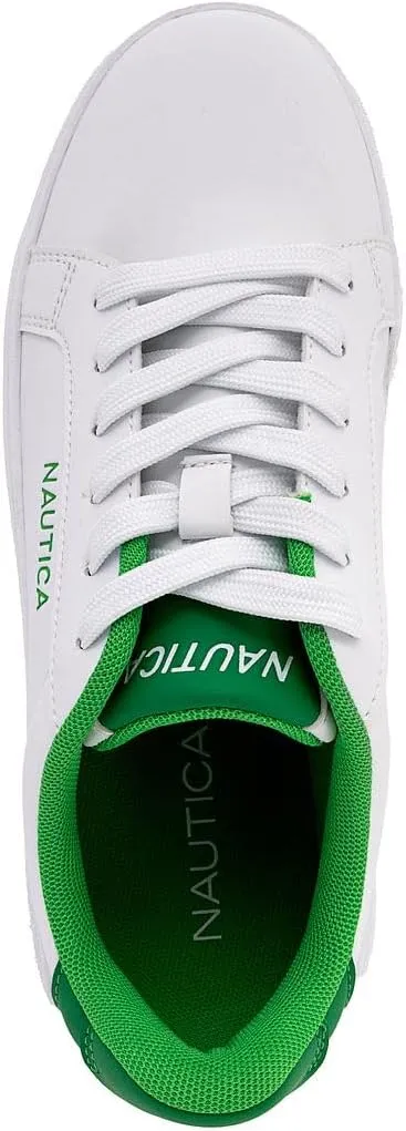 Nautica Women’s Lace-Up Fashion Sneakers – Low-Top Casual Walking & Tennis Shoes with Platform or Regular Heel