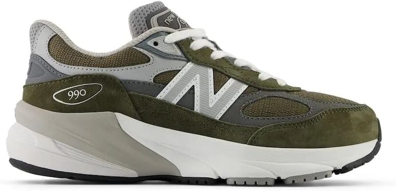 New Balance Kids' 990 V6 Lace-Up Sneaker