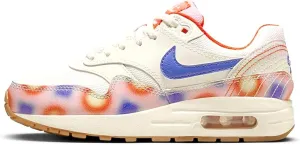 Nike Air Max 1 SE Big Kids' Shoes (FN7287-100, SAIL/Blue Joy/Safety Orange/Football Grey) Size 5.5