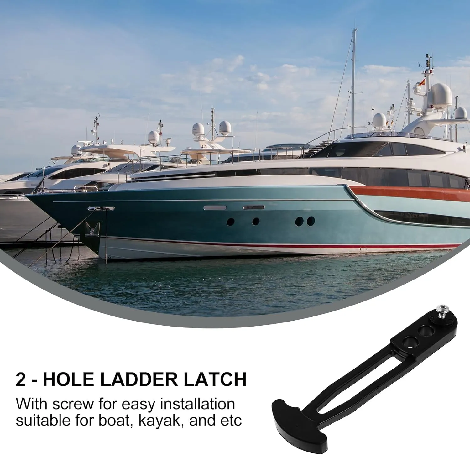NOLITOY 2pcs Telescopic Ladder Fixing Buckle Adjustable Stand Adjustable Ladder Marine Accessories for Boats Boat Ladder Retaining Strap Marine Boat Ladder Holder Marine Safety Buckle Clip