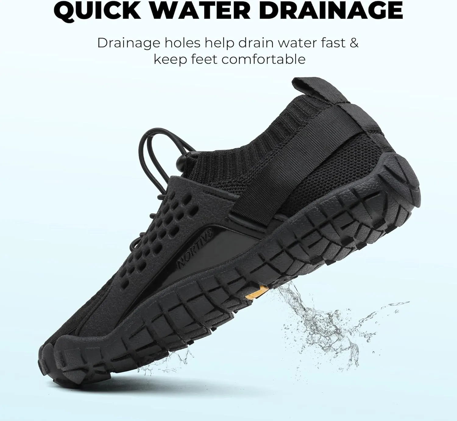NORTIV 8 Women's Quick Dry Water Shoes Barefoot Sports Aqua Beach Pool Swim Shoes TREKLADY