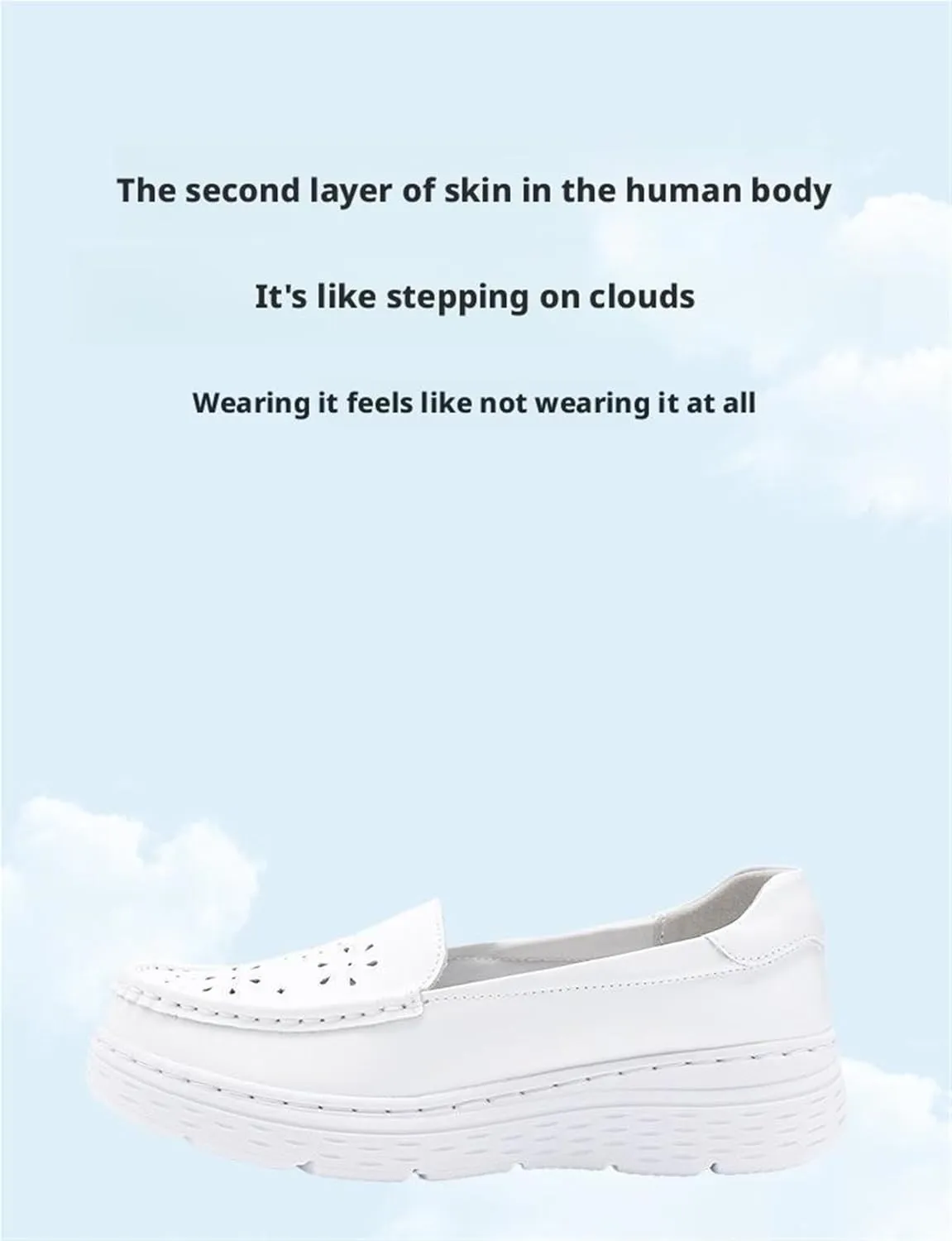 Nursing Shoes Women, On Lightweight White Non Slip Comfortable with Arch Support Healthcare Work Shoes