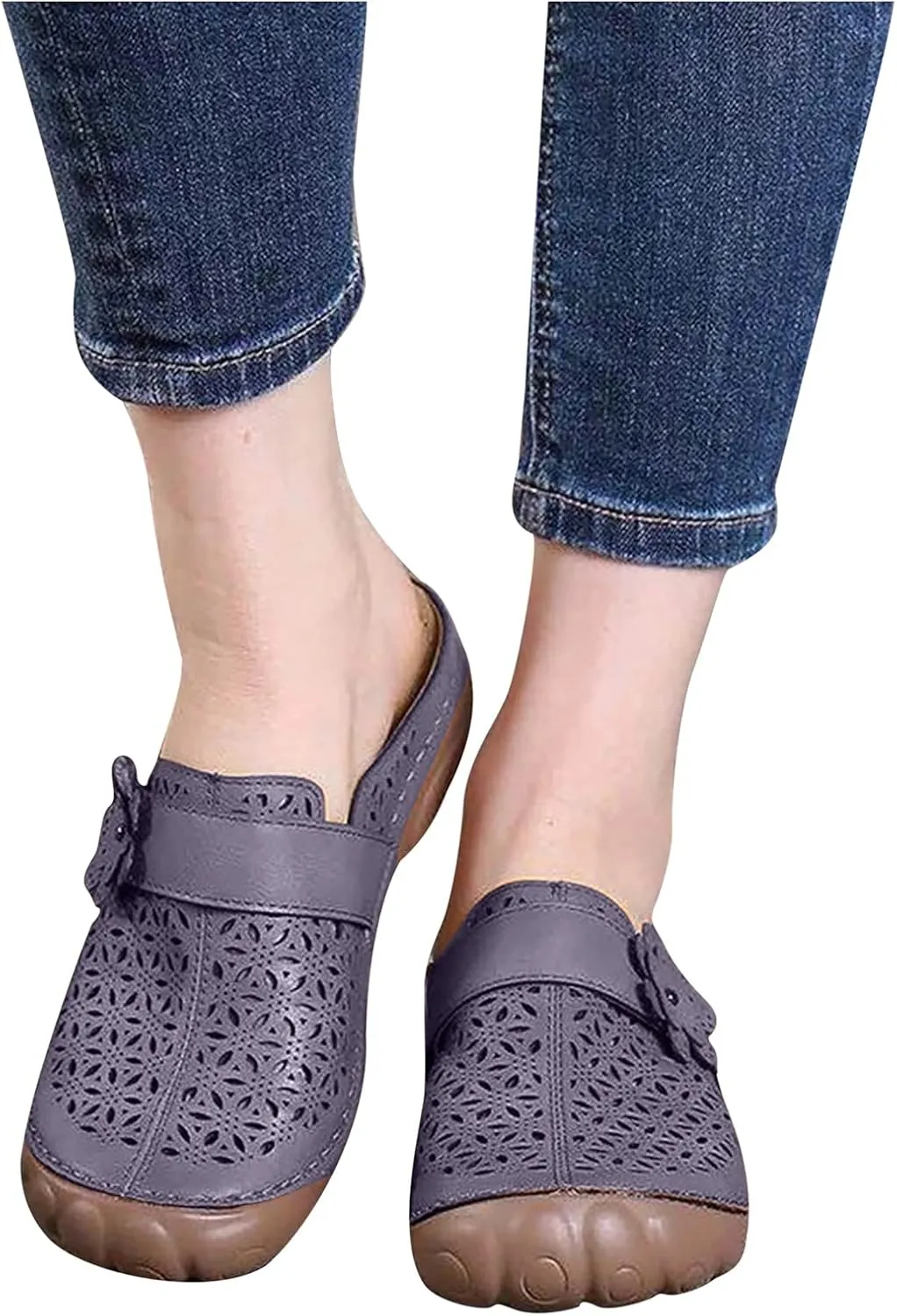 oiangi Clogs for Womens Summer Sandals,Fashion Backless Non Slip Outdoor Slippers Soft Comfortable Casual Beach Shoes